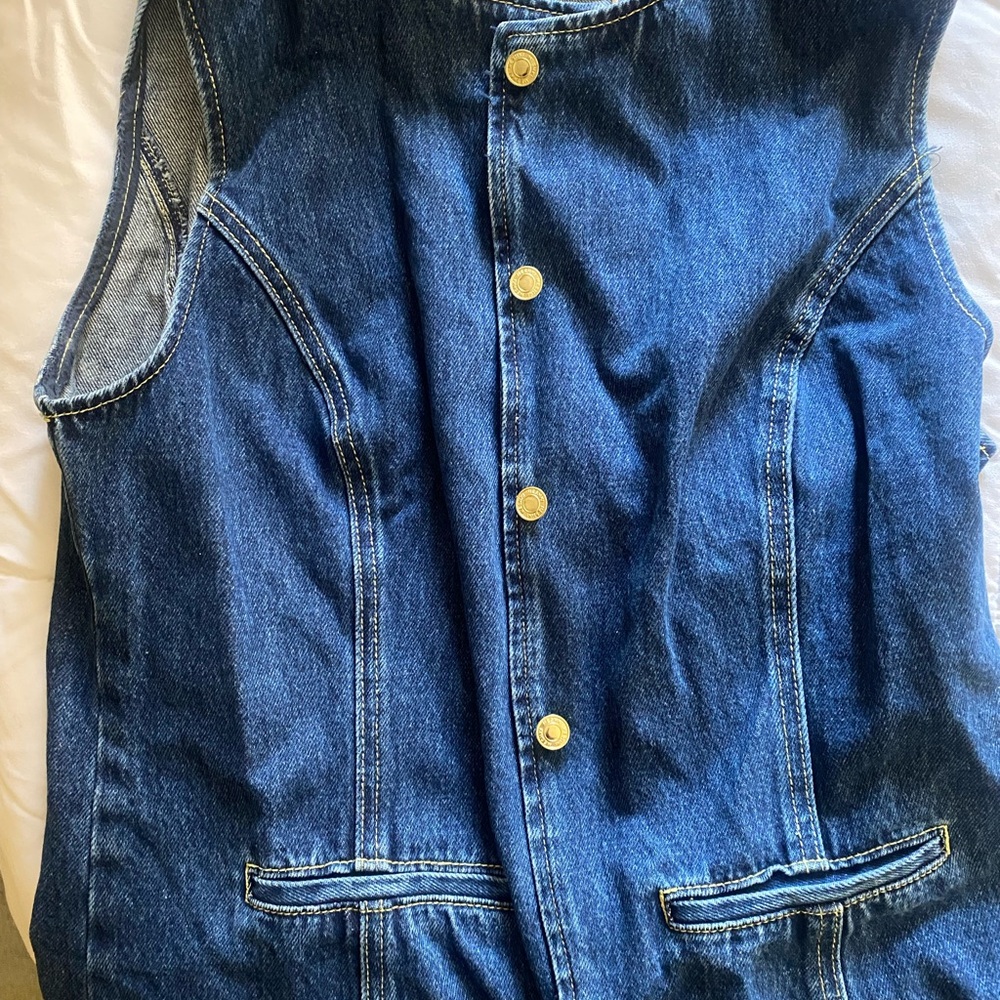Meshki - Abel denim button up top